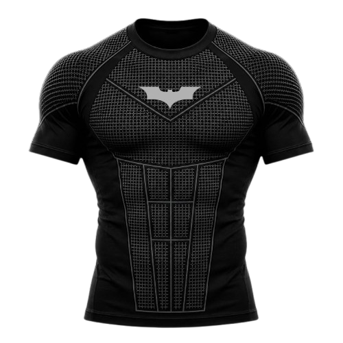 BATMAN COMPRESSION T-SHIRT BLACK (REFLECTIVE LOGO)
