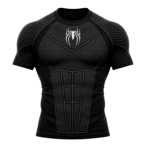 SPIDERMAN COMPRESSION T-SHIRT BLACK